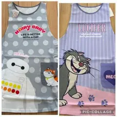 【新品】ルシファー ＆ベイマックスエプロン ２枚セットシンデレラ ディズニーのサムネイル