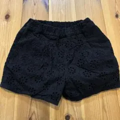 プティマイン　黒　ハーフパンツ 120