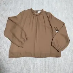 CECIL McBEE　 ブラウン　フリルブラウス