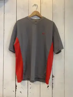 Nike Dri-FIT グレー/レッド Tシャツ XL