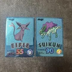 美品】ポケモンゲットカード エーフィ ブルーメタリック Meiji - メルカリ