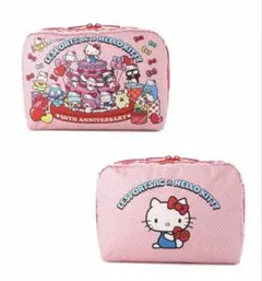 新品: LESPORTSAC × HELLO KITTY 50周年ポーチ