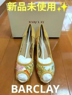 ◆新品未使用✨️ BARCLAY 花柄レース パンプス24.5cmのサムネイル