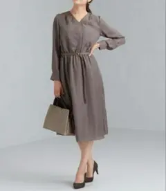 green label relaxing ベルト付き　ワンピース 38 M相当