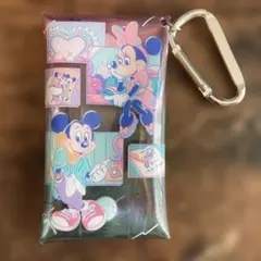 東京ディズニーリゾート ミッキー ミニー ポーチ　カラビナ付き　状態良好