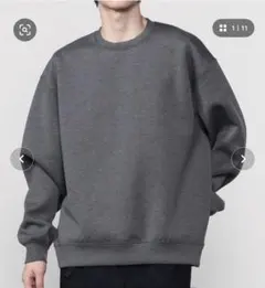 DAIWA PIER39 TECH SCUBA KNIT CREW チャコール