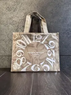 FRANCK MULLER トートバッグ ベージュ 数字デザイン