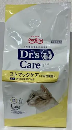 【猫用】ドクターズケア　ストマックケア(可溶性繊維) 1.5kg3袋 Dr's Care 猫用 ストマックケア（可溶性繊維）40g×5袋 - メルカリ