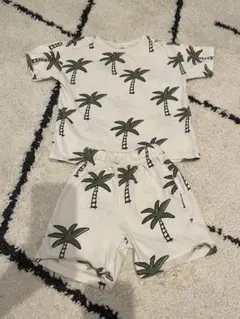 ZARA パームツリー柄 4歳用セットアップ