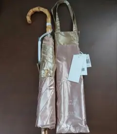 新品上品 バンブーa.s.s.a 遮光UVPARASOL晴雨兼用傘 折りたたみ傘のサムネイル