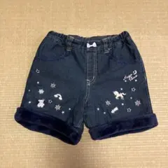 メゾピアノ裏起毛ユニコーンショートパンツ