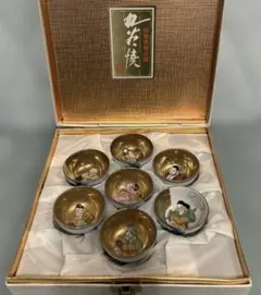 九谷焼 七福神 盃 7個セット 木箱付き - メルカリ