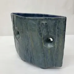 花器 花瓶 脚付 華道具 陶器 変形花器 インテリア フラワーベース オブジェ