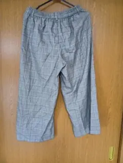 grove　グレンチェック　ワイドパンツ