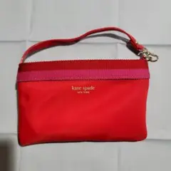 kate spade NEW YORK ポーチ レッド ストラップ付のサムネイル