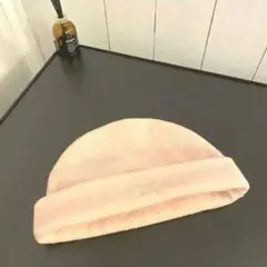 ♯281 目玉商品CELINEセリーヌニット帽ビーニートリンオフピンクレディース