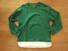 サイズ140　美品　★グローバルワーク　ヘビロッtee　レイヤード　長袖Tシャツ