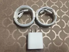 急速充電器 タイプc ライトニングケーブル2m 2本20w 急速充電器1個a