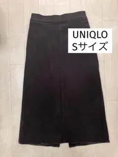 UNIQLO デニムジャージースカート　Sサイズ　ブラック