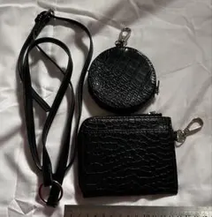 ブラック クロコダイルパターン アクセサリーセット