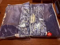 西川　わた入り合わせ毛布　140 × 200cm 新品未使用品×2枚セットのサムネイル