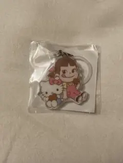 ぺこちゃん　キティ　アクリルチャーム　キーホルダー
