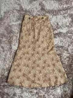 【美品】Lily brown フラワージャガードスカート