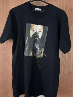 中森明菜 フォトプリント Tシャツ ブラック