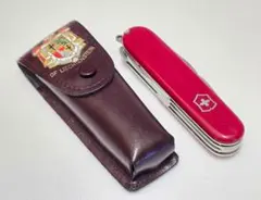 ハーレーダビッドソン ロゴ入り折りたたみナイフ 本革レザーケース付き