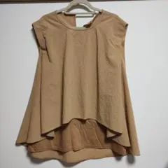 COLLAGE GALLARDAGALANTE ノースリーブトップス ベージュ