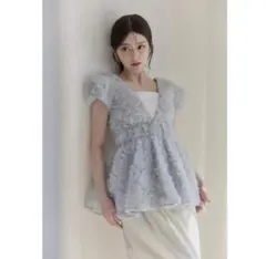 polaura ポローラ フラワーぺプラムバックリボンチュニックのサムネイル
