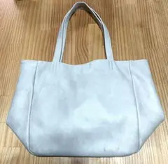 少々訳アリ品　Legato largo　レザートートバック　淡いベージュ