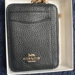 にこ様COACH ブラック コインケース