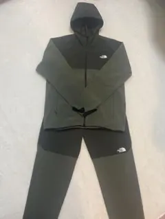 The North Face オリーブグリーン フルジップフーディ