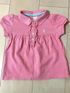ベビーキッズ　ラルフローレンポロシャツピンク