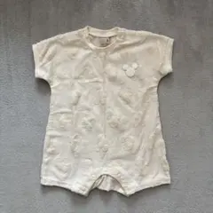 petit main ミッキー柄半袖ロンパース 80cm