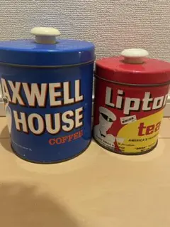 Maxwell House Lipton ヴィンテージ缶 2個セット Maxwell House Lipton ヴィンテージ缶 2個セット - メルカリ