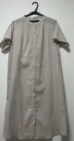 SHOO・LA・RUE ベージュ 半袖 シャツワンピース M