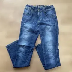 サムシング　ストレートデニムパンツ　Sサイズ　150cm程度