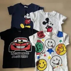 【西松屋】80cm ミッキー　マックイーン　スマイリー　Tシャツ4枚セット
