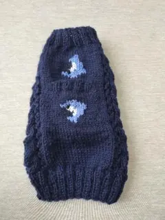 ネイビー ニット犬服