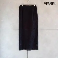 VERMEIL par IENA 総レース タイトスカート　日本製 X4365のサムネイル