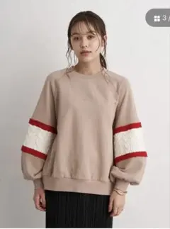 【値下げしました】Lee×earth ニットスリーブスウェット