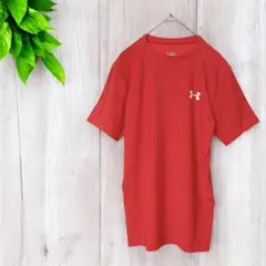 UNDER ARMOUR ヒートギアTシャツ　半袖　赤　LG