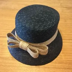 【お値下げ】BEAMS★リボン★ストローハット★ラフィア
