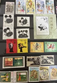 マ*ル様 中国切手 セット 動物 風景