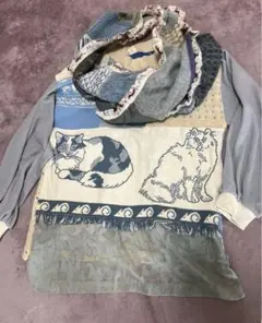 SHINPIN リメイクニット　マフラー　2点セットシングウ夏海　古着