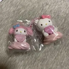 サンリオキャラクターズ　ホイップクリームマスコット　キティ　マイメロ　セット