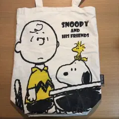 スヌーピー PEANUTS トートバッグ キャンバス A4収納可 エコバッグ