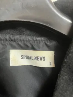 SPIRAL NEWS ブラック MA-1ジャケット L